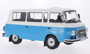 BARKAS B 1000 MINI BUS 1956 BLUE/WHITE 1:18