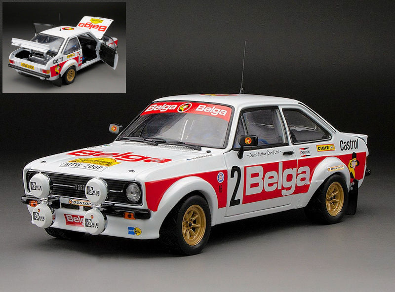 FORD ESCORT RS 1800 N.2 RALLY DU CONDROZ 1979 MIKKOLA-HERTZ 1:18