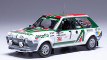 Indlæs billede til gallerivisning FIAT RITMO 75 ABARTH ALITALIA (night version) N 7 RALLY MONTECARLO 1979 PER EKLUND - HANS SYLVAN WHITE GREEN RED 1:43