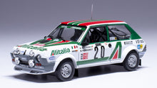 Indlæs billede til gallerivisning FIAT RITMO 75 ABARTH ALITALIA (night version) N 20 RALLY MONTECARLO 1979 ATTILIO BETTEGA - MAURIZIO PERISSINOT WHITE GREEN RED 1:43