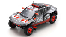 Indlæs billede til gallerivisning AUDI Q E-TRON RS TEAM AUDI SPORT N 211 RALLY DAKAR 2023 MATTIAS EKSTROM - EMIL BERGKVIST GREY SILVER BLACK 1:43