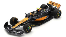 Indlæs billede til gallerivisning McLAREN F1 MCL60 TEAM McLAREN N 4 LAS VEGAS GP 2023 LANDO NORRIS ORANGE BLUE BLACK 1:43
