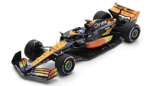 McLAREN F1 MCL60 TEAM McLAREN N 81 6th ABU DHABI GP 2023 OSCAR PIASTRI ORANGE BLUE BLACK 1:43