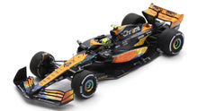 Indlæs billede til gallerivisning McLAREN F1 MCL60 TEAM McLAREN N 4 5th ABU DHABI GP 2023 LANDO NORRIS ORANGE BLUE BLACK 1:43