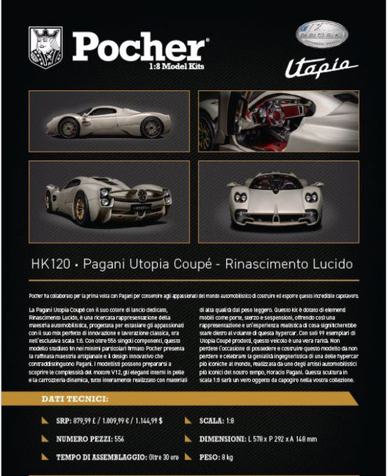 PAGANI UTOPIA RINASCIMENTO LUCIDO KIT 1:8