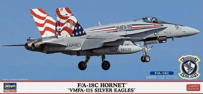 GRUMMAN F/A-18C SUPER HORNET VMFA-115 SILVER EAGLES AIRPLANE MILITARY 2019 / 1:72