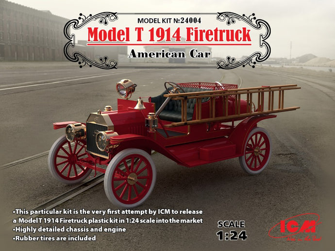 MODEL T 1914 FIRETRUCK AMERICAN CAR KIT 1:24