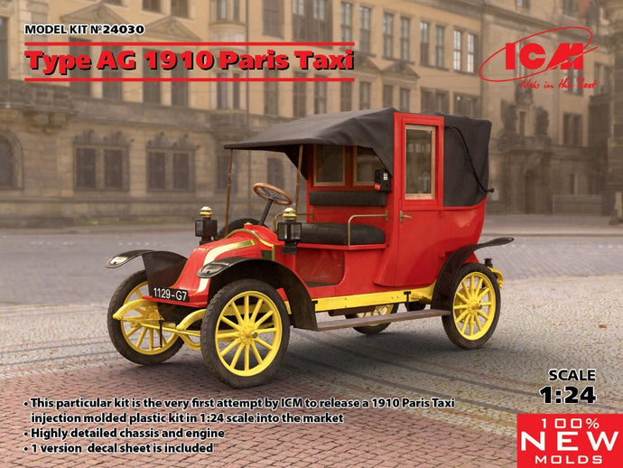 TYPE AG 1910 PARIS TAXI KIT 1:24