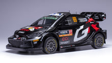 Indlæs billede til gallerivisning TOYOTA YARIS GR RALLY1 TEAM TOYOTA GAZOO RACING WRT N 69 WINNER RALLY SAFARI KENYA 2024 KALLE ROVANPERA - JONNE HALTTUNEN BLACK 1:18