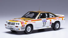 Indlæs billede til gallerivisning OPEL MANTA 400 TEAM GM DEALER SPORT N 37 RALLY RAC LOMBARD 1984 BERTIE FISHER - AUSTIN FRAZER WHITE RED YELLOW 1:43