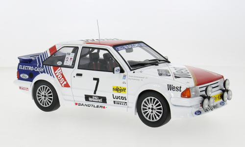 FORD ESCORT MK III RS TURBO N.7 HASPENG.RALLY 1985 ANDERV.-SCHOONEN.1:18