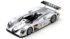 AUDI R8 3.6L TURBO V8 TEAM AUDI SPORT JOEST N 7 3rd 24h LE MANS 2000 MICHELE ALBORETO - RINALDO CAPELLO - CHRISTIAN ABT SILVER BLACK 1:18