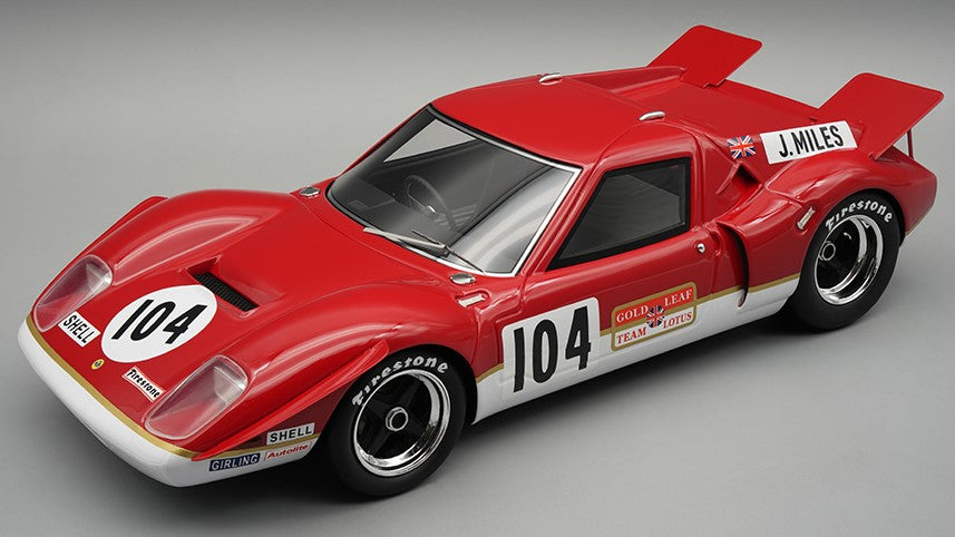 LOTUS 62 N.104 BRANDS HATCH 1969 J.MILES C/VETRINA 1:18