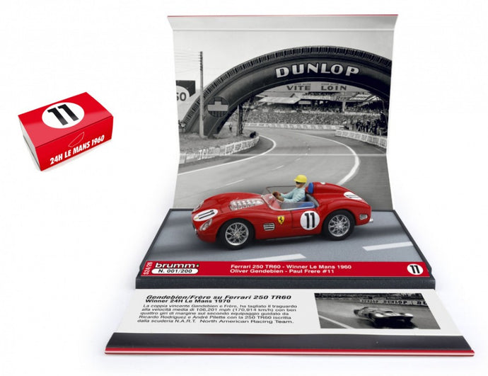 FERRARI 250 TR60 N.11 1st 24 H LE MANS 1960 GENDEBIEN-FRERE 1:43 LIM.200