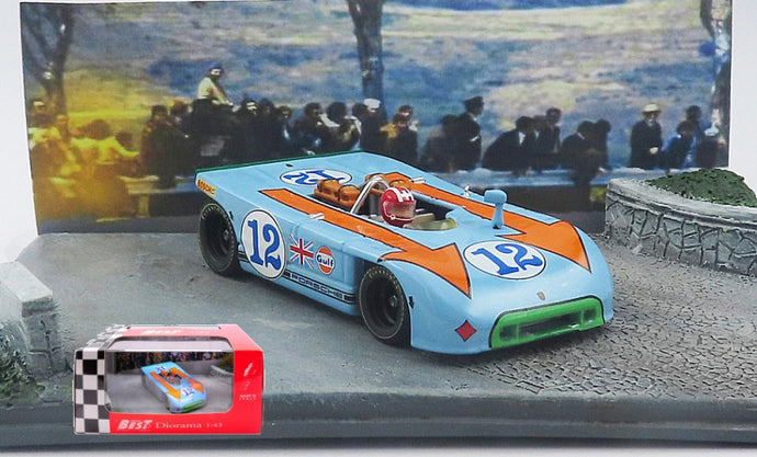 PORSCHE 908/03 TARGA FLORIO 1970 JOSEPH SIFFERT DIORAMA W/DRIVER 1:43