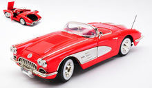 Indlæs billede til gallerivisning CHEVROLET CORVETTE CABRIO 1958 rød 1:18
