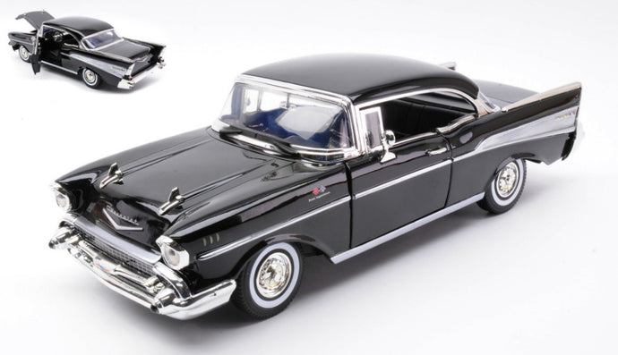 CHEVROLET BEL AIR HARDTOP 1957 BLACK 1:18