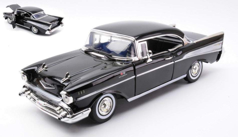 CHEVROLET BEL AIR HARDTOP 1957 BLACK 1:18