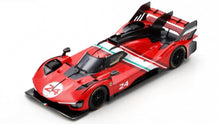 Indlæs billede til gallerivisning FERRARI 499P 3.0L TURBO V6 N 24 MODIFICATA LAUNCH VERSION 2024 WITH SHOWCASE RED WHITE BLACK 1:18