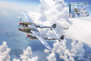 LOCKHEED MARTIN P-38J LIGHTNING CACCIA AIRPLANE 1939 / 1:48