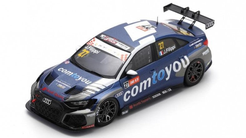 AUDI RS 3 LMS N.127 7th RACE 2 WORLD TOUR MACAU 2023 JOHN FILIPPI 1:43