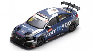 Audi RS 3 LMS #127 JOHN FILIPPI 7th RACE 2 TCR WORLD TOUR MACAU 2023 mørk blå/hvid/grå 1:43