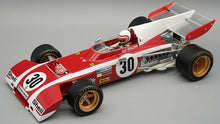 Indlæs billede til gallerivisning Ferrari 312 B2 #30 CLAY REGAZZONI BELGIAN GP 1972 + FIGUUR rød/hvid 1:18