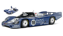 Indlæs billede til gallerivisning PORSCHE 956L 2.6L TWIN TURBO TEAM OBERMAIER RACING BOSS N 18 24h LE MANS 1983 JURGEN LAESSIG - ALEX PLANKENHORN - DESIRE WILSON BLACK WHITE 1:18