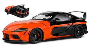 TOYOTA SUPRA GR 2023 ORANGE/BLACK 1:18