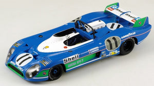 MATRA SIMCA MS670B 3.0L V12 TEAM MATRA-SIMCA SHELL N 11 WINNER 24h LE MANS 1973 HENRI PESCAROLO - GERARD LARROUSSE BLUE WHITE 1:18