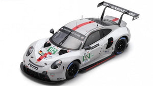 Porsche 911 RSR-19 #92 CHRISTENSEN/ESTRE/VANTHOOR 24H LE MANS 2022 lys grå/hvid/rød 1:18