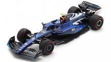 Indlæs billede til gallerivisning WILLIAMS RACING FW45 #2 LOGAN SARGEANT BRITISH GP 2023 - WILLIAMS 800th GP blå/sort/hvid 1:18