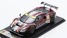 Indlæs billede til gallerivisning Ferrari 296 GT3 #155 LAURSEN/LAURSEN/TAYLOR 24H LE MANS 2024 mørk rød/hvid 1:43