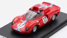 Indlæs billede til gallerivisning Ferrari 365 P2 #17 BONNIER/PIPER 24H LE MANS 1965 rød/lys blå 1:43