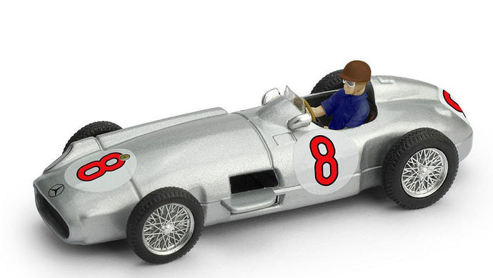 MERCEDES J.M.FANGIO 1955 N.8 WINNER DUTCH GP WORLD CHAMPION W/PILOTE1:43