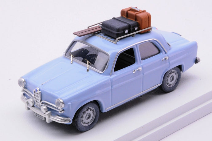 ALFA ROMEO GIULIETTA Ti VACANZE INVERNALI WINTER HOLIDAYS 1959 LIGHT BLUE 1:43