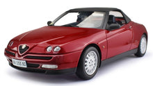 Indlæs billede til gallerivisning Alfa Romeo SPIDER 2.0 T.SPARK 16V 1995 WITH SOFT TOP mørk rød metallic 1:18