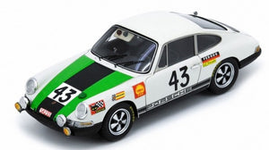 Porsche 911T #43 GABAN/VANDERSCHRICK 12th 24H LE MANS 1968 hvid/grøn/sort 1:43