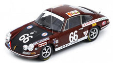 Indlæs billede til gallerivisning Porsche 911T #66 EGRETEAUD/LOPEZ 24H LE MANS 1969 mørk rød/sort 1:43
