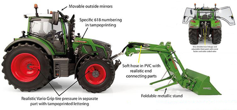 FENDT 618 VARIO W/FRONTLOADER 1:32