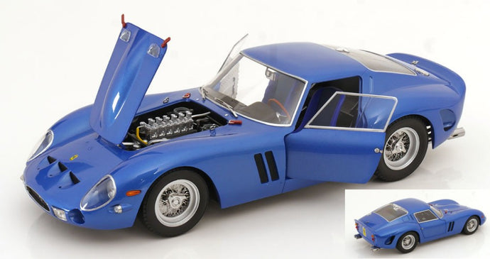 FERRARI 250 GTO 1962 METALLIC BLUE 1:12