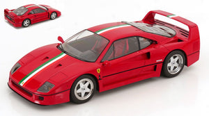 FERRARI F40 ITALIA DESIGN RED/WHITE/GREEN 1:18