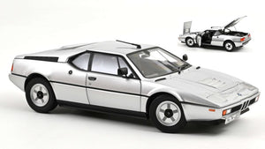 BMW M1 1980 SILVER METALLIC 1:18