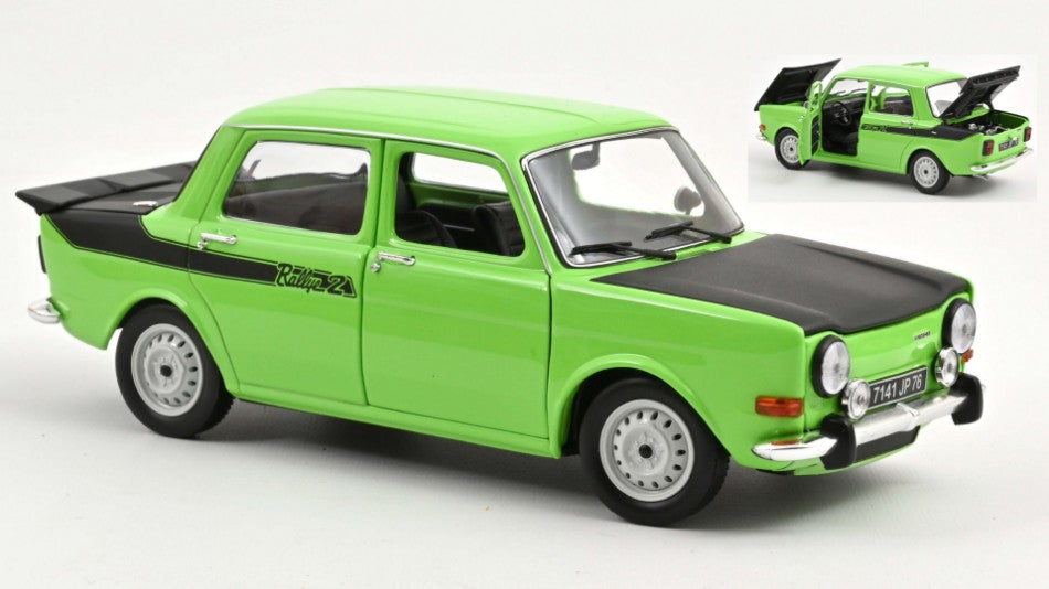 SIMCA 1000 RALLYE 2 1976 RACING GREEN 1:18