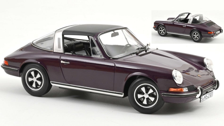 PORSCHE 911 E TARGA 1971 VIOLET 1:18