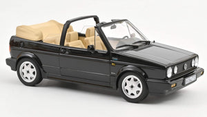 VW GOLF CABRIOLET 1992 BLACK 1:18