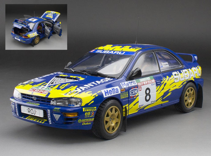 SUBARU IMPREZA N.8 RALLY NEW ZEALAND 1997 P.BOURNE-C.VINCENT 1:18