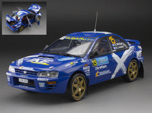Indlæs billede til gallerivisning SUBARU IMPREZA N.15 MYTHICAL CARS RALLY 2023 A.MC RAE-S.LONDON 1:18