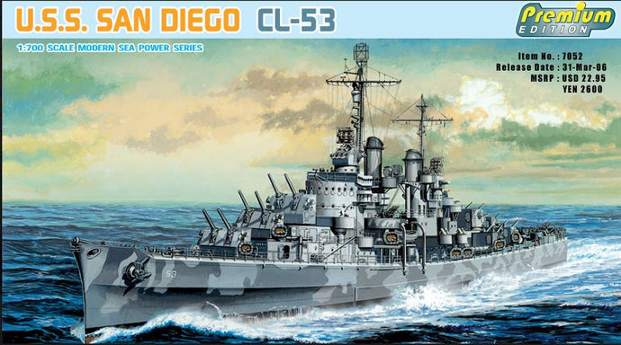U.S.S. SAN DIEGO CL-53 KIT 1:700