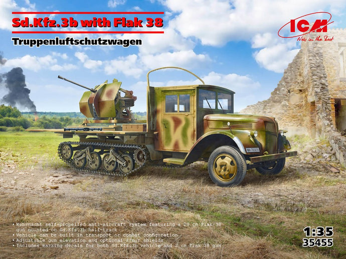 Sd.Kfz.3b WITH FLAK 38 AA GUN KIT 1:35